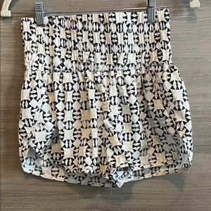 FP Movement by Free People Black and White High Waist Shorts